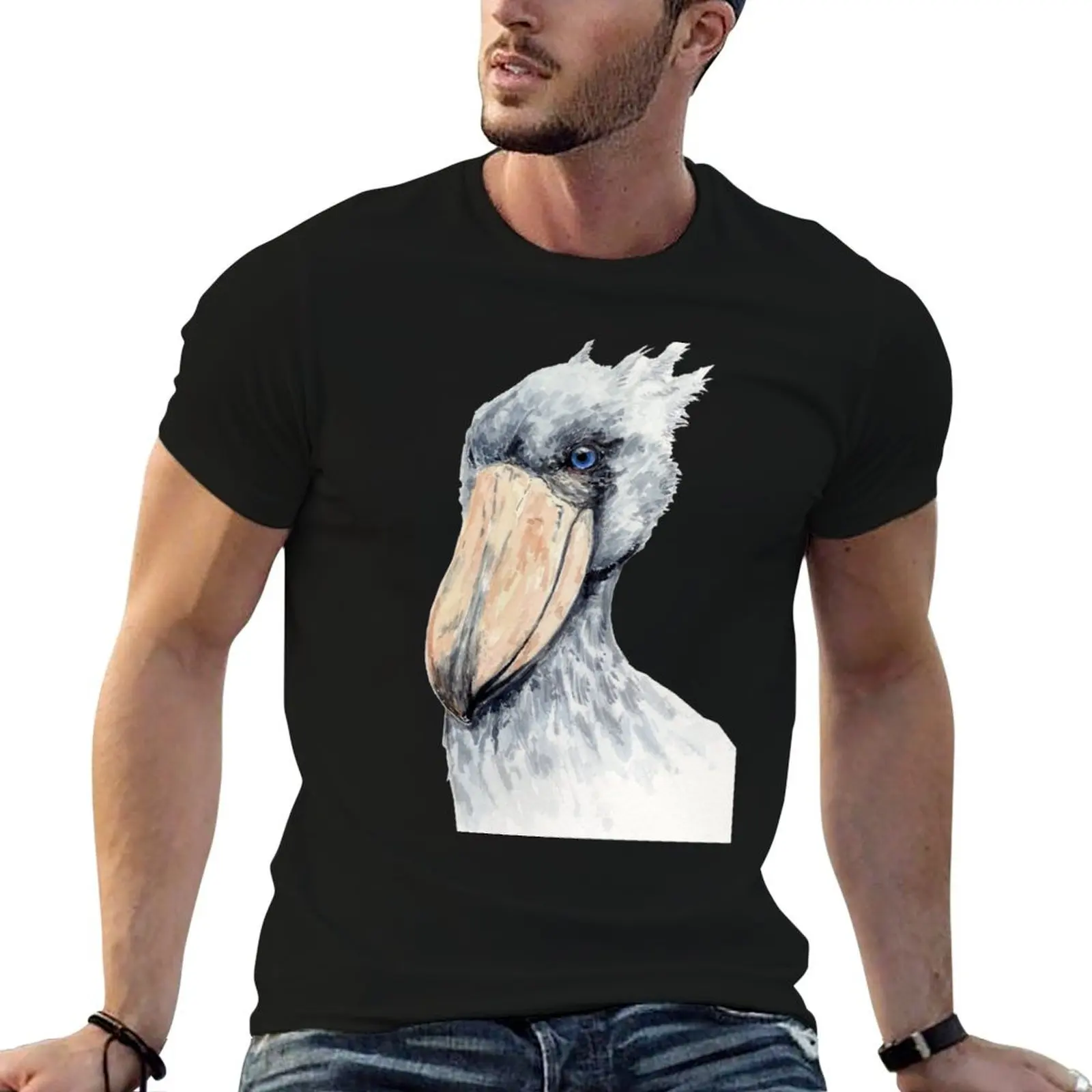 

shirts stork T-Shirt shirts high for t funny Shoebill quality cotton man cotton t