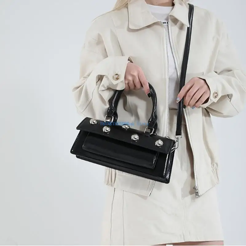 

63HC Women Shoulder Bag Commuting Bag PU Leather Handbag Fashionable Crossbody Bag