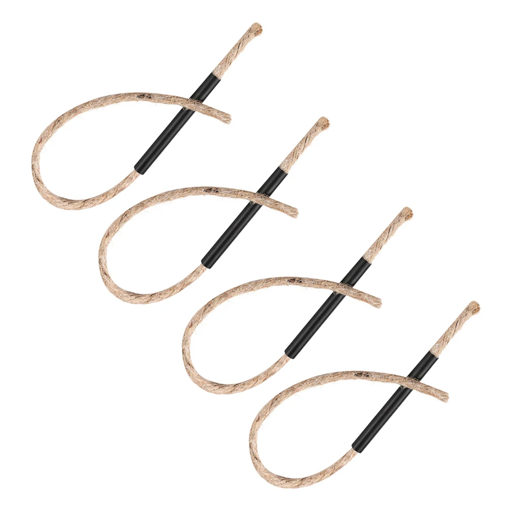 

4 set Survival Wick Cord Aluminum Handle Windproof Fire Starter Rope Lightweight Camping Cords Outdoor Emergency