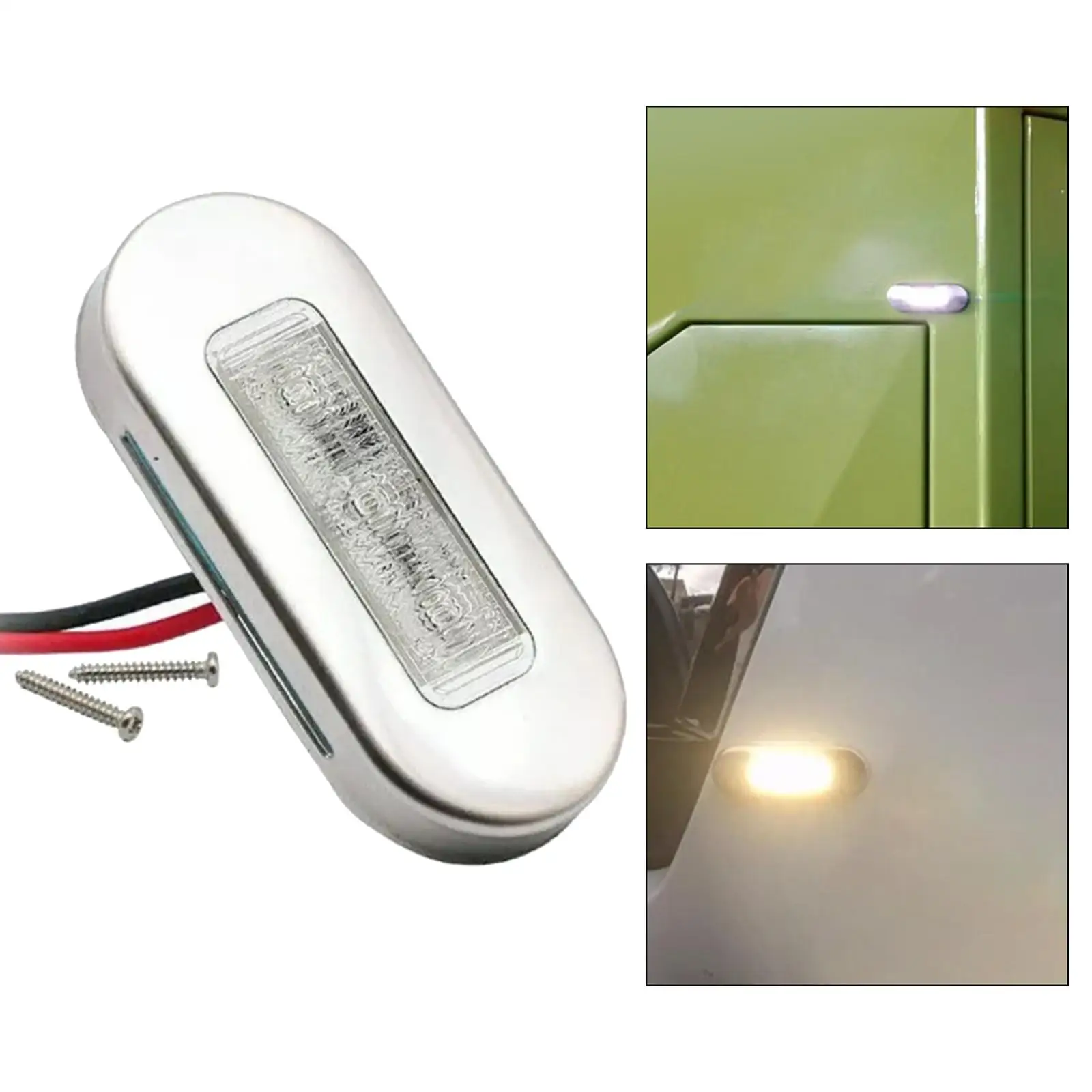 Światło nawigacyjne LED do łodzi, łatwa instalacja, 12V 1.5W, montaż na dziobie i dziobie tylnym, do pontonów, kajaków, łodzi basowych, kamperów.
