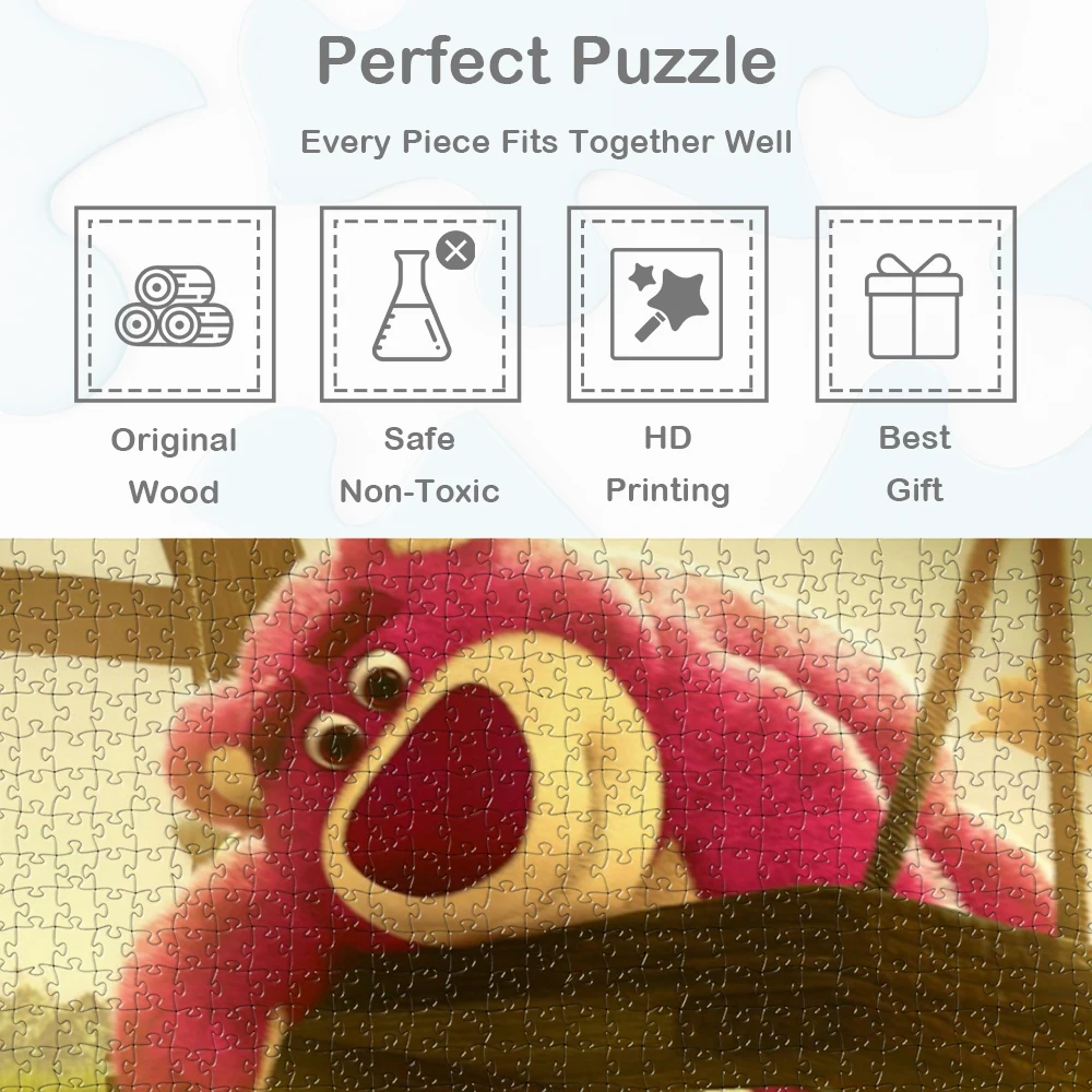 Lotso Oscillazione con corde Puzzle Toy Story Personaggi dei cartoni animati Puzzle per adulti di grandi dimensioni Apprendimento Educazione Divertimento Gioco per famiglie Regalo
