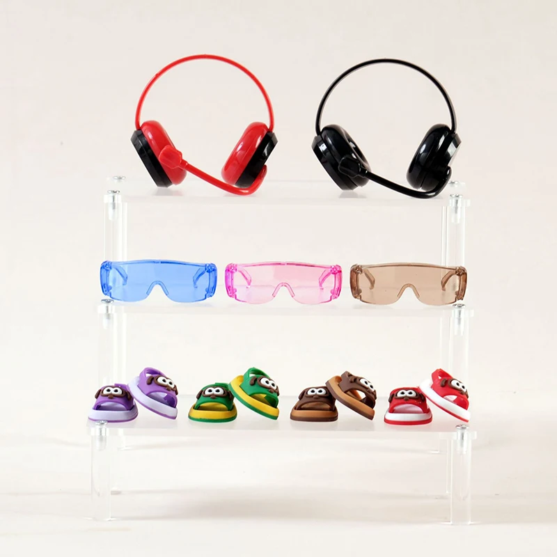 Skibrillen- und lebendiges Brillen-Outfit für 15–17 cm große Baumwollpuppen; Perfektes Kleidungszubehör als Geschenk.