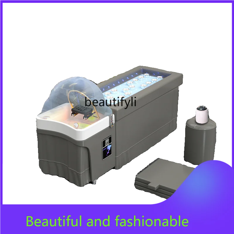 

zGHealth Care Head Therapy Bed Barber Shop Beauty Salon Ear Cleaning Fumigation Water Circulation Moxibustion Shampoo Chair