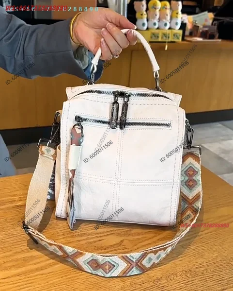 2024 New Versatile Backpack Fashion Backpack Casual Triple Bag Handbag One Shoulder Crossbody Bag Women's Bag Niche