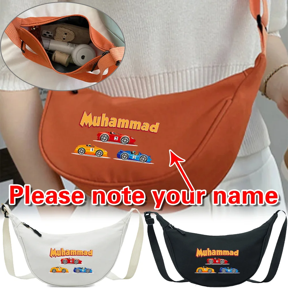 

Персонализированное индивидуальное имя, сумка через плечо на одно плечо, модная сумка большой вместимости, уличный органайзер, сумки на одно плечо