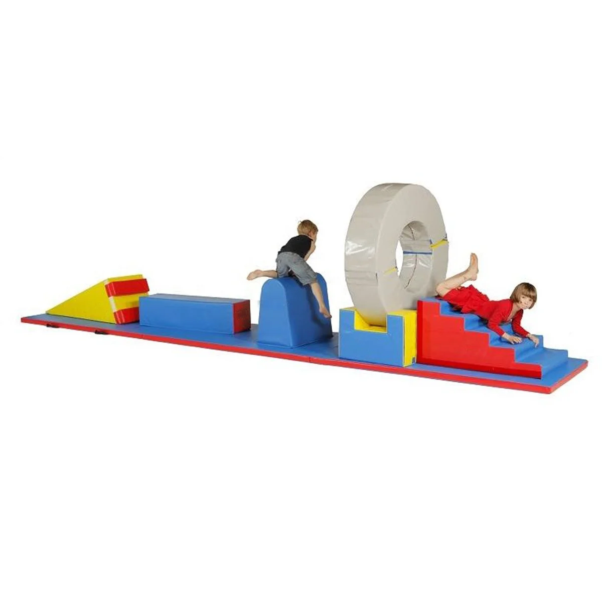 

Factory supply children's soft game set jumping motor skills obstacle course 3-6 years old children 9 foam modules
