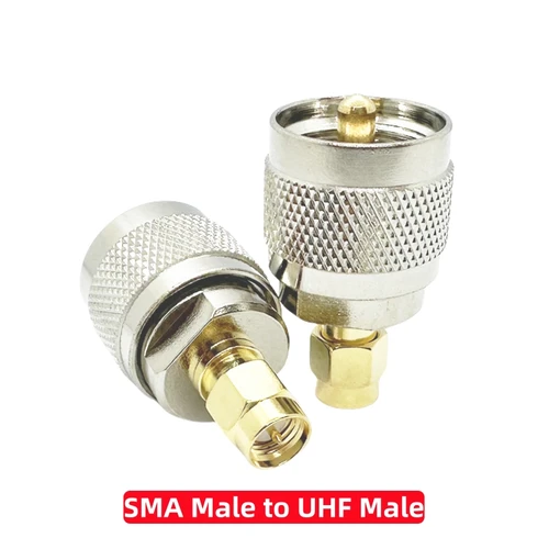 Imagen 2 del producto Adaptador de antena de Radio SMA a UHF PL259 SO239, conector Coaxial RF UHF a SMA macho a hembra para Cable Coaxial de antena FPV