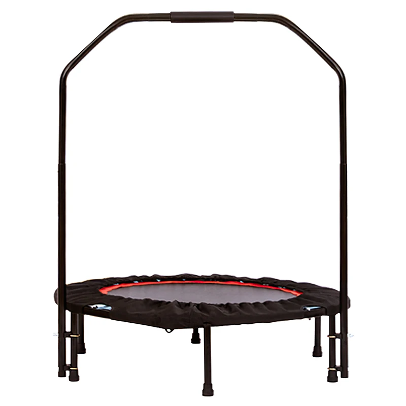 Erwachsenen-Indoor-Fitnessgerät Verstellbares Rebound-Trampolin 101cm Durchmesser 150kg Maximale Belastung 4,3FT Rahmen