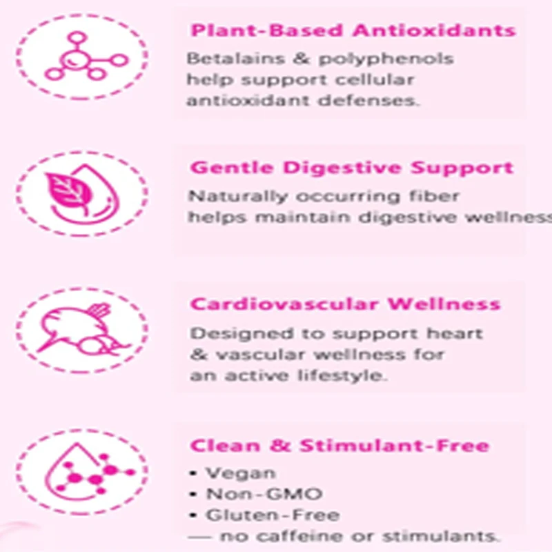 Beetroot Capsules -1300 Milligrams Per Serving - Beetroot Powder Capsules, 60 Capsules