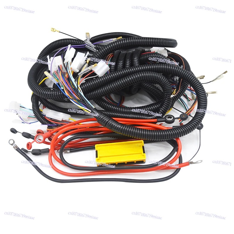 

Electric Tricycle Line Assembly, Prince Model Vehicle Line, National Standard Copper Core 6 Flat Wiring Harness Assembly