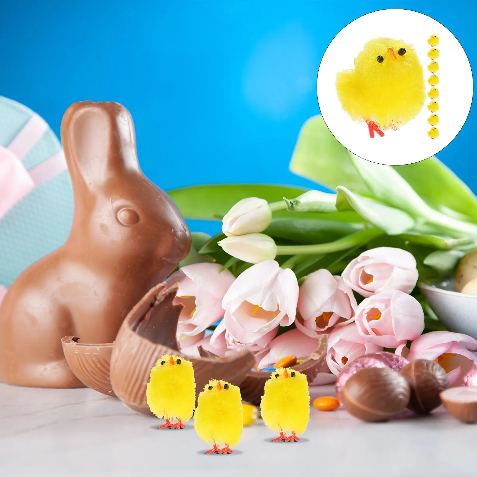 

36Pcs Easter Small Chicks Decoration Soft Artificial Mini Chicks for Party Garden Home Decor Easter Ornaments Chick Model