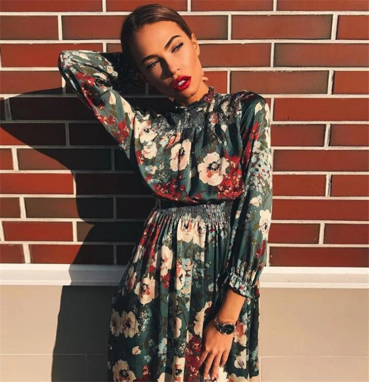 Women's Dr Sexy Street Sle High Waist Midi Skirt Floral Print Casual Faionable Women's Clothing Spring Summer Autumn