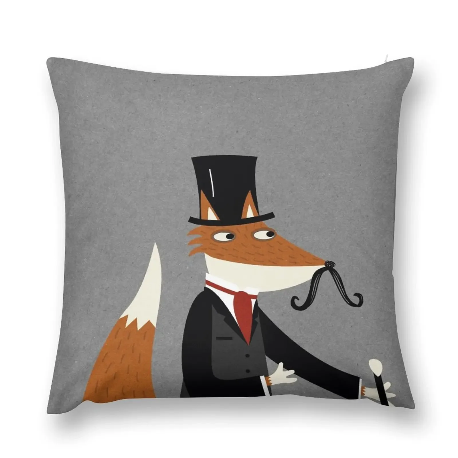 Gentleman Fox Throw Pillow Decorative Sofa Cushion luxury throw pillow covers Pillow Cover Sofa Cover