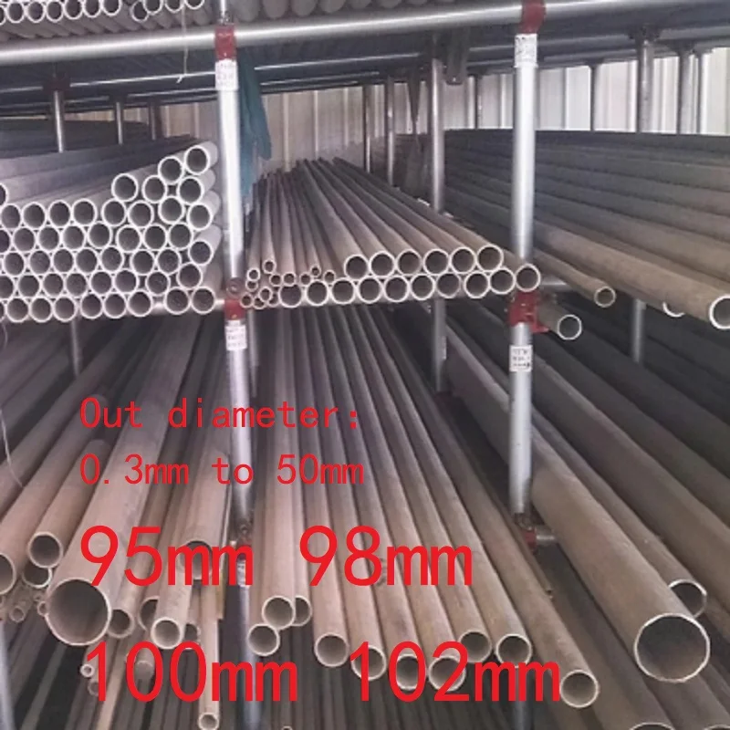 1PC 304 Stainless Steel Precision Tube Stainless Steel Pipes Large OD 0.3-50 95 98 100 102mm Length 100mm 250mm 500mm