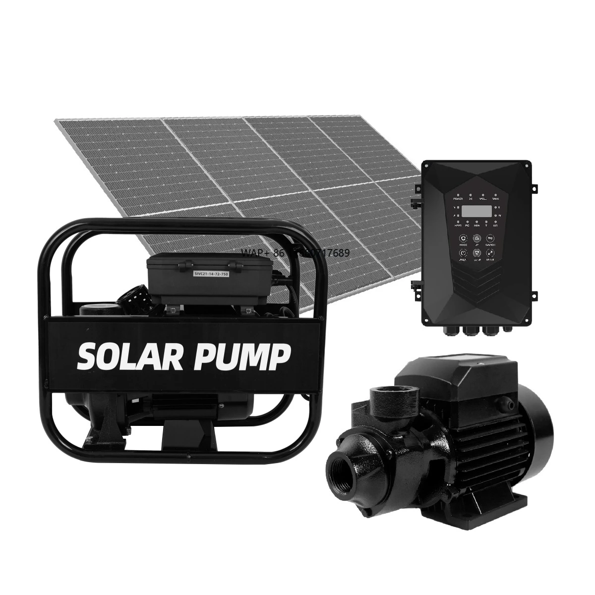 Hybrid AC DC Automatic Water Pump Controller Solar Pumping Machine Irrigation Solar Water Pump for Farm Agriculture
