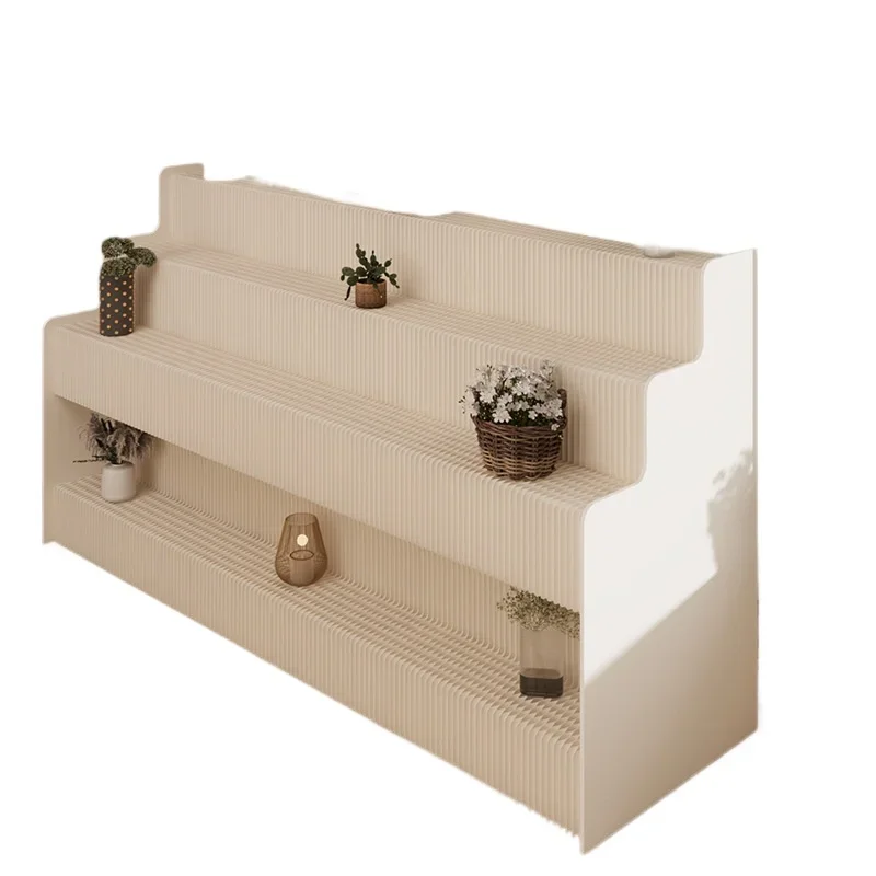 

Multi-layer strip folding portable product display table Exhibition store window display table