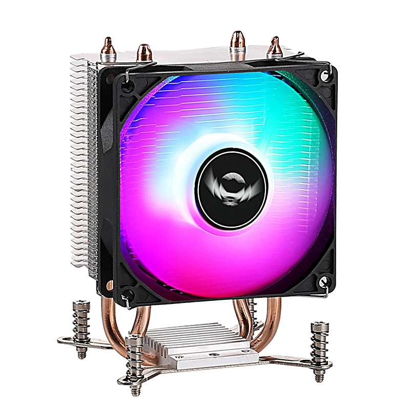 Qiuzaim Koeling 90Mm Ventilator 2 Heat Pipe Cpu Processor Installeren Lga 2011X79X99 E5 2066 Snelle Koeling Pwm Snelheidsregeling Stil