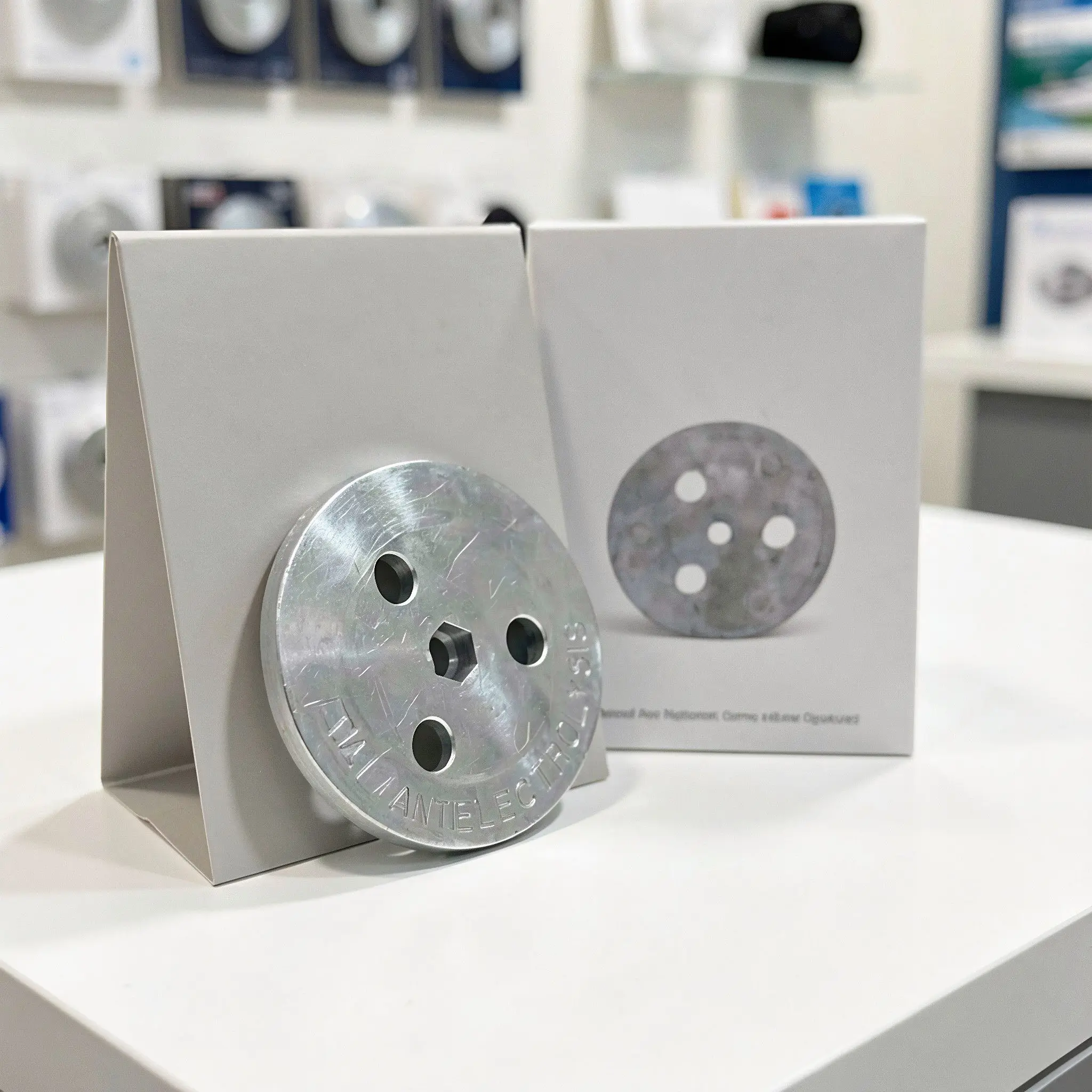 Zinc Anode Weight Plate Bolt Install Anti Electrolysis Sacrificial Pool Skimmer Basket Saltwater Corrosion Protection