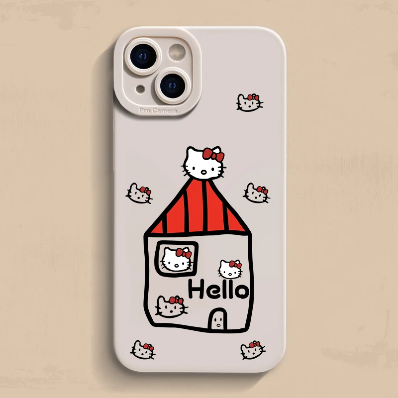 

Hello Kitty Room Cartoon Pattern Phone Case For Samsung Galaxy S23 S24 S25 Ultra S21 S22 FE Plus A55 A54 A53 A33 A34 A35 Cover