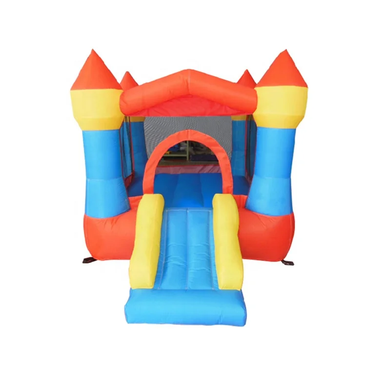 

Toddler-Safe Inflatable Bouncer with Slide - Mini Jumping Castle, Premium Oxford Fabric for Kids