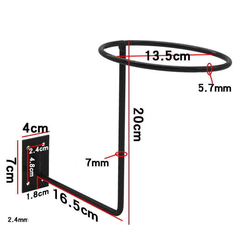 Motorcycle Helmet Metal Wall Mounted Hat Rack Screw Black Paint Baking Rack Bicycle Display Holder Moto Equipments Accessories