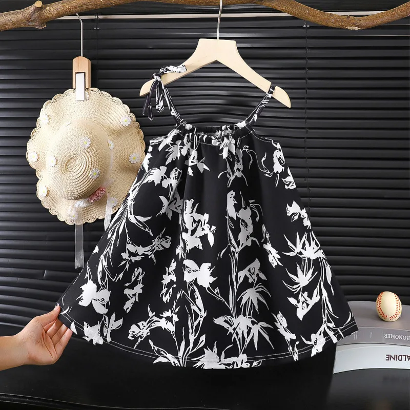 2026 New Girls' Dresses, Summer Children's Skirts, New Style Princess Style, Cool Summer Clothes for Babies, Suspender Skirts