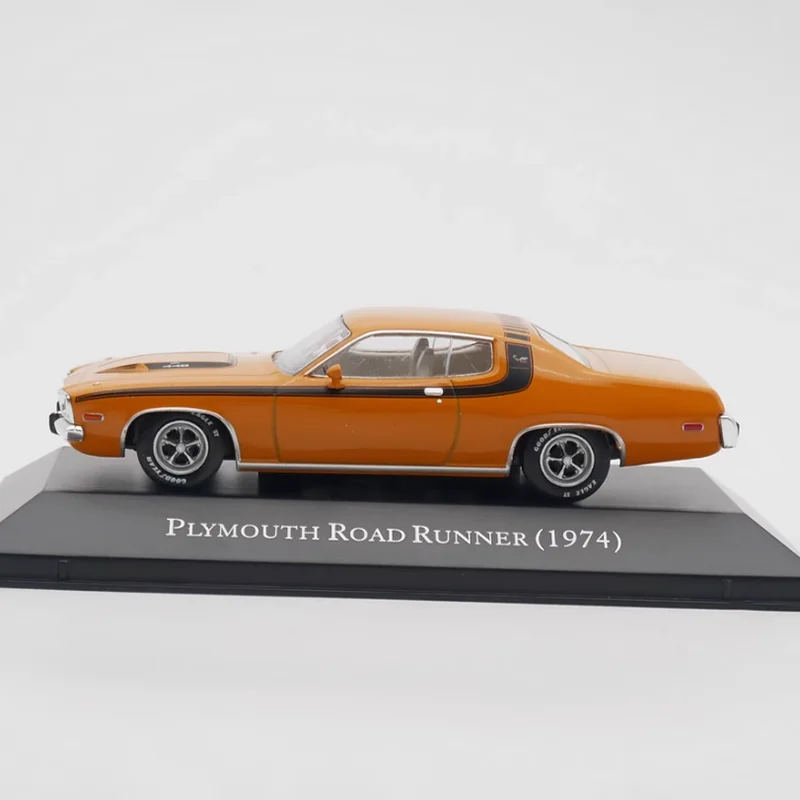 

IXO масштаб 1:43, Plymouth Road Runner 1974, модель автомобиля из сплава, коллекция статических дисплеев, сувенирные украшения, подарок