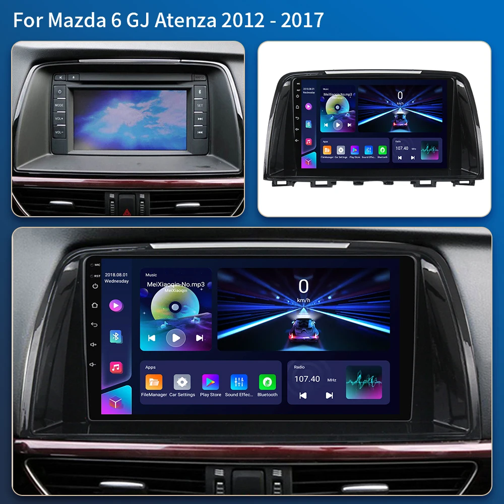 Car Multimedia Player For Mazda 6 GJ Atenza 2012-2017 Touring Sport GT wireless Carplay Android Auto 4G Wifi 2din GPS BT DVD