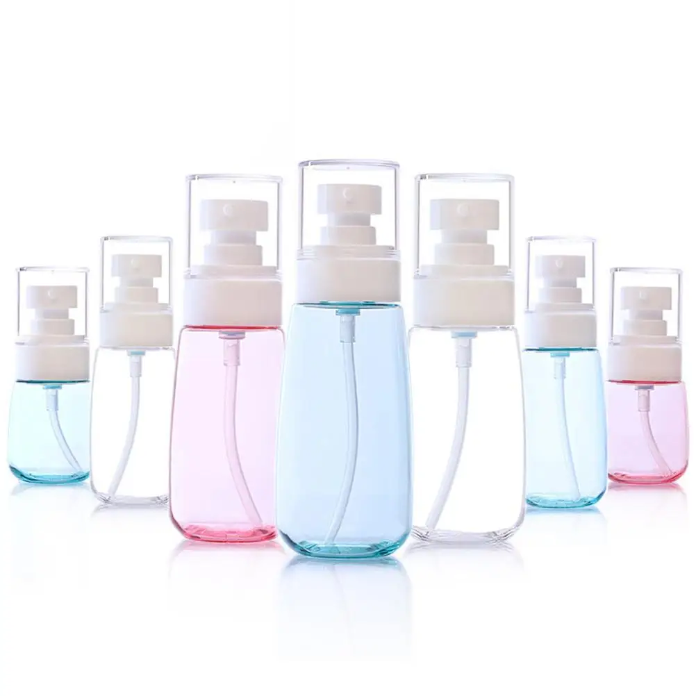 

3Pcs 60ml Spray Bottles Portable Refillable Plastic Leakproof Essential Oils Lotion Makeup Spray Bottle Storage