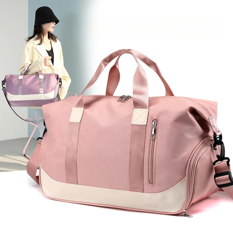 

Women's Large Capacity Fitness Bag Wholesale Breathable Waterproof Sports Handbag Swimming Yoga Duffel Travel Crossbody Shoulder