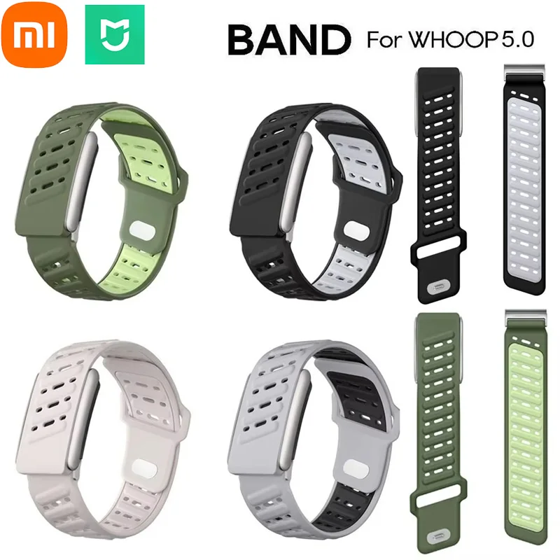 

Ремешок Xiaomi MIJIA для спортивных часов Whoop 5,0, силиконовый браслет, эластичный ремень, замена для фитнес-трекера Whoop Life, ЭКГ