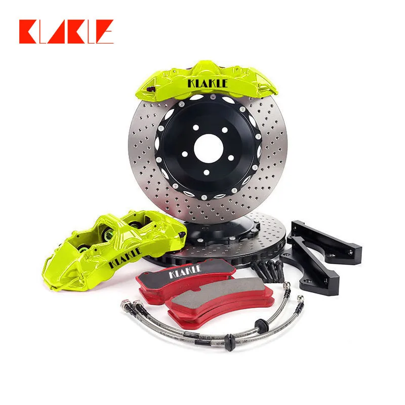 KLAKLE GT6 Brake System 380*34MM Brake Disc Kit Modified Brake Caliper For Volkswagen Tiguan Rline 2019 19 Inches Front Wheel