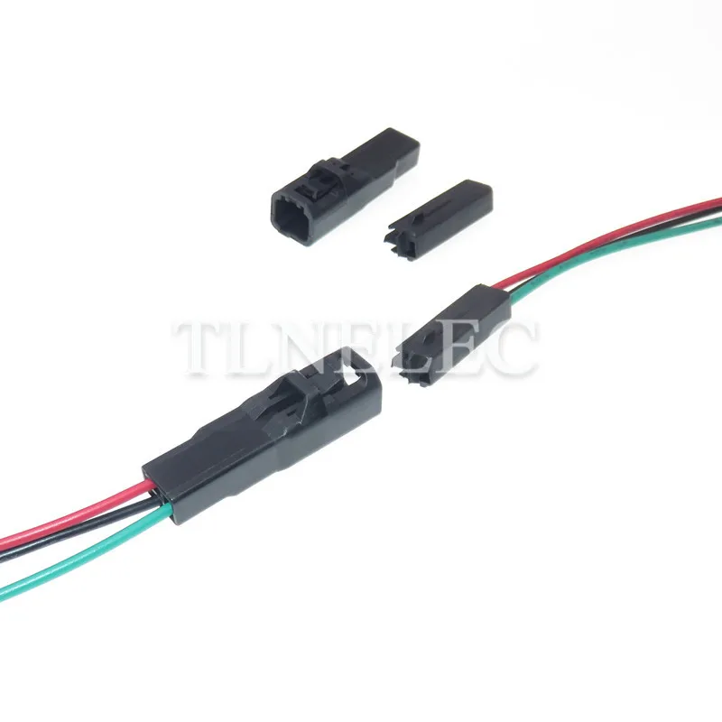3 Pin Way Automotive Plastic Housing Socket Black Car Male Female Docking Electric Wire Connector With Wires 6098-3752 6098-3751