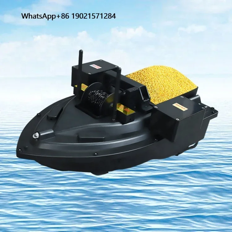 

2024 New Techniques 200M Remote Control Groundbait Fishing Bait Boat With Ultra Wide Angle 1f and Gps