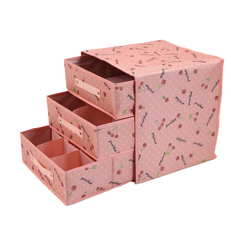 

Foldable Divider Storage Bra Drawers Non-Woven Fabric Folding Cases Necktie Socks Underwear Clothing Organizer Container Boxes