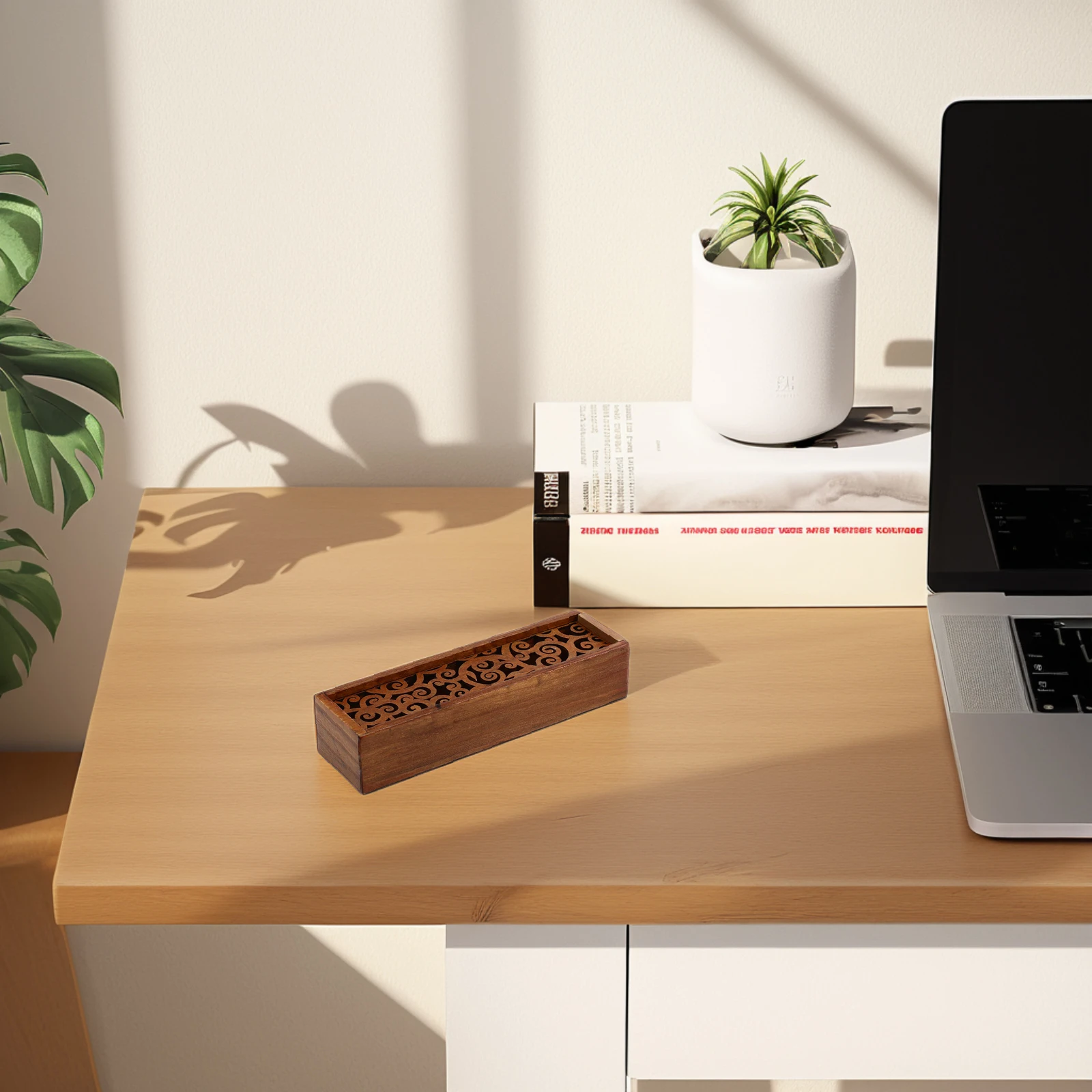 

Wooden Desk ganizer Stationery Storage Box Pencil Case Craft Containers Elegant Design Material Versatile Use Pen Case