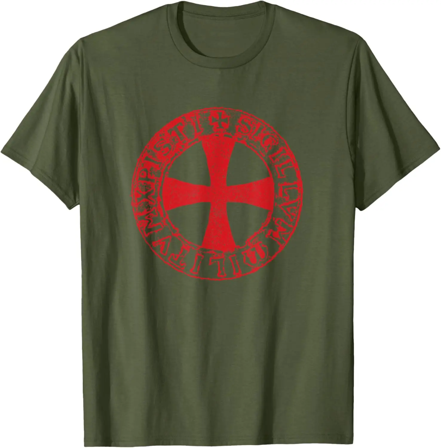 Knights Templar Crusader Knight Cross Badge T-Shirt 100% Cotton O-Neck Short Sleeve Summer Casual Mens T-shirt Streetwear
