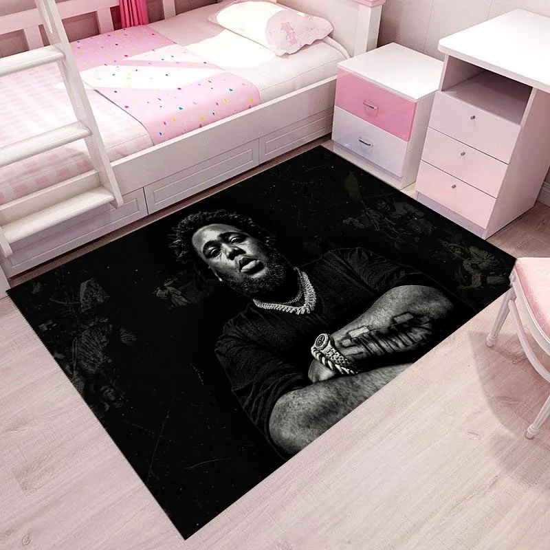 Rapper R-Rod W-Wave Printed Carpet Non -slip carpet kitchen mat carpets for living room bedroom decor Welcome Rug