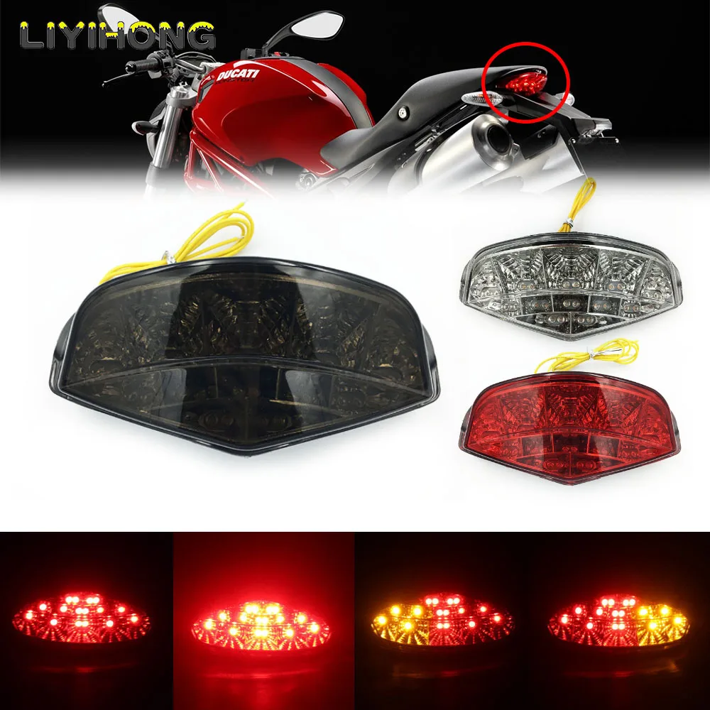 Tail Light LED Turn Signal For DUCATI MONSTER 659 696 795 796 1100/S/EVO Motorcycle Accessories Integrated Blinker Assembly