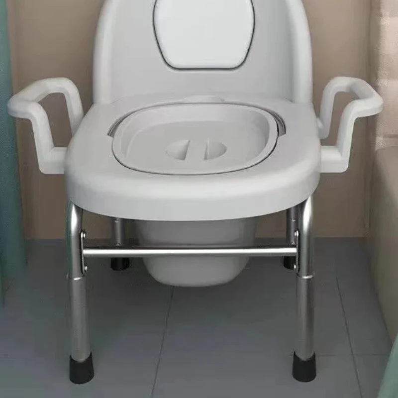 

Unique Handle Chair Comfortable Sitting Bathtub Transfer Stool 3 in 1 Commode Chair Duschstuhl Mit Rückenlehne Shower Commode