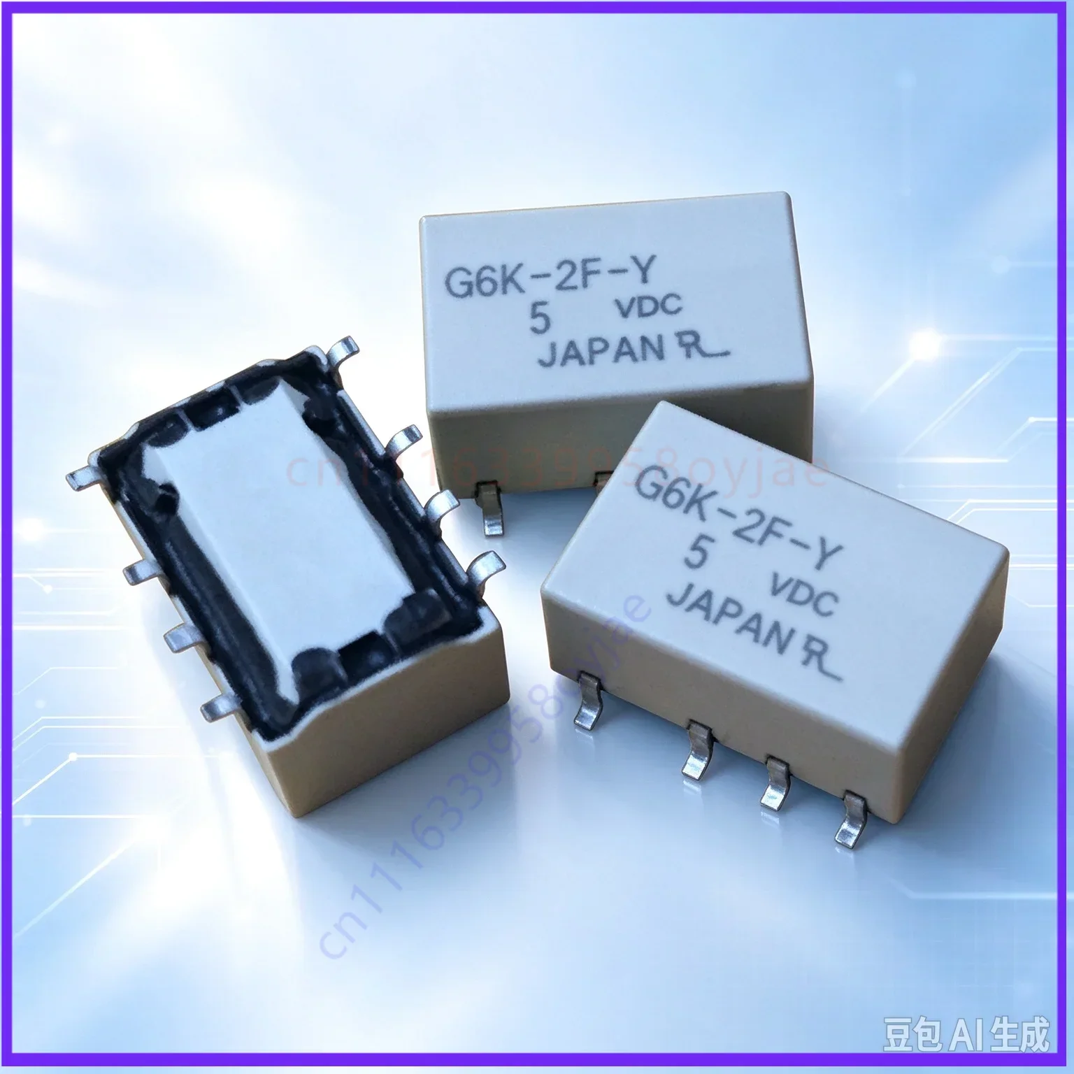 10pcs Thin G6K-2F-Y-3VDC 5V 12V 24V 8Pin SMD Relay for Signal Transmission