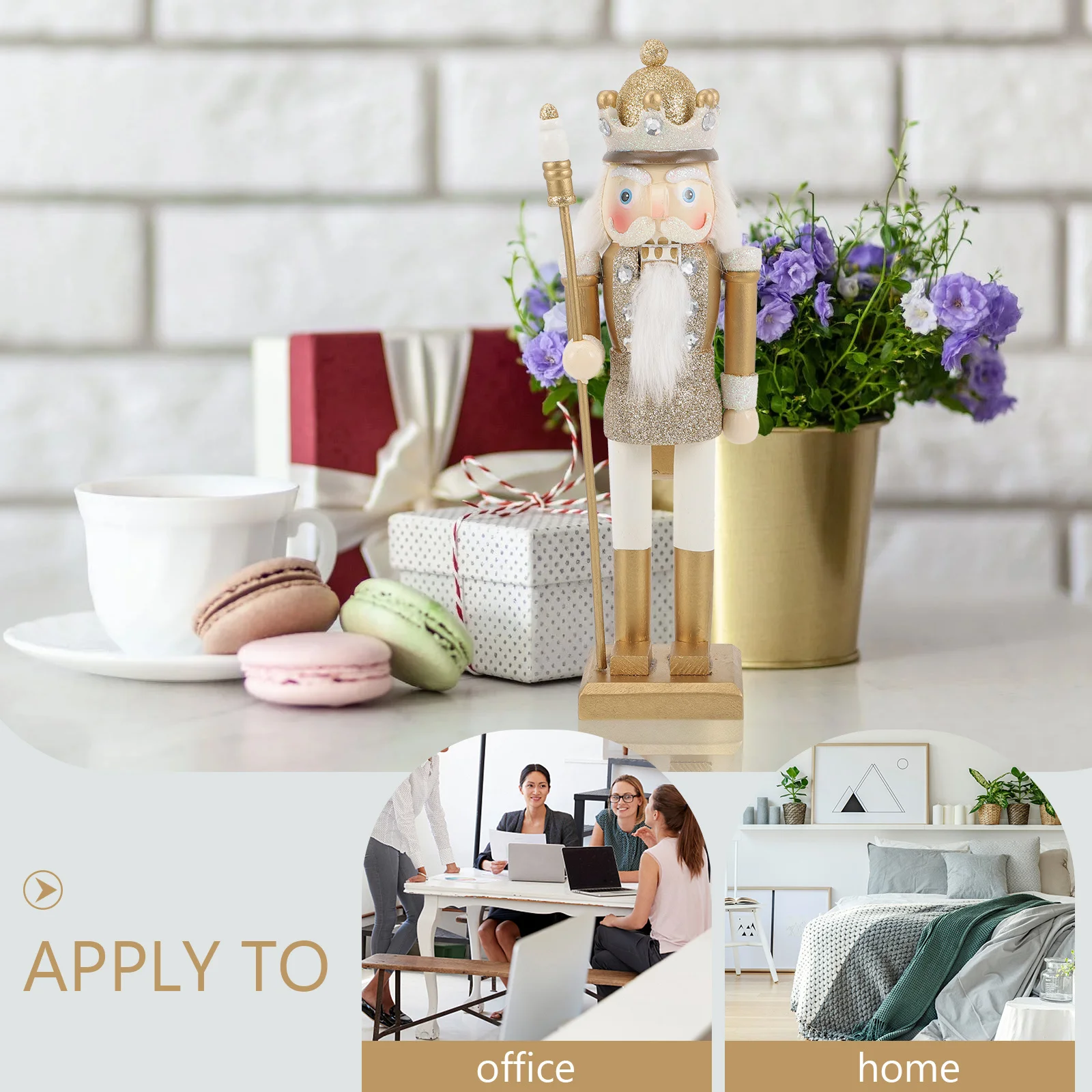 

1pc Nutcracker Decor Desktop Ornament For Nutcracker Ornaments Office Xmas Holiday Wedding Party Table Decoration