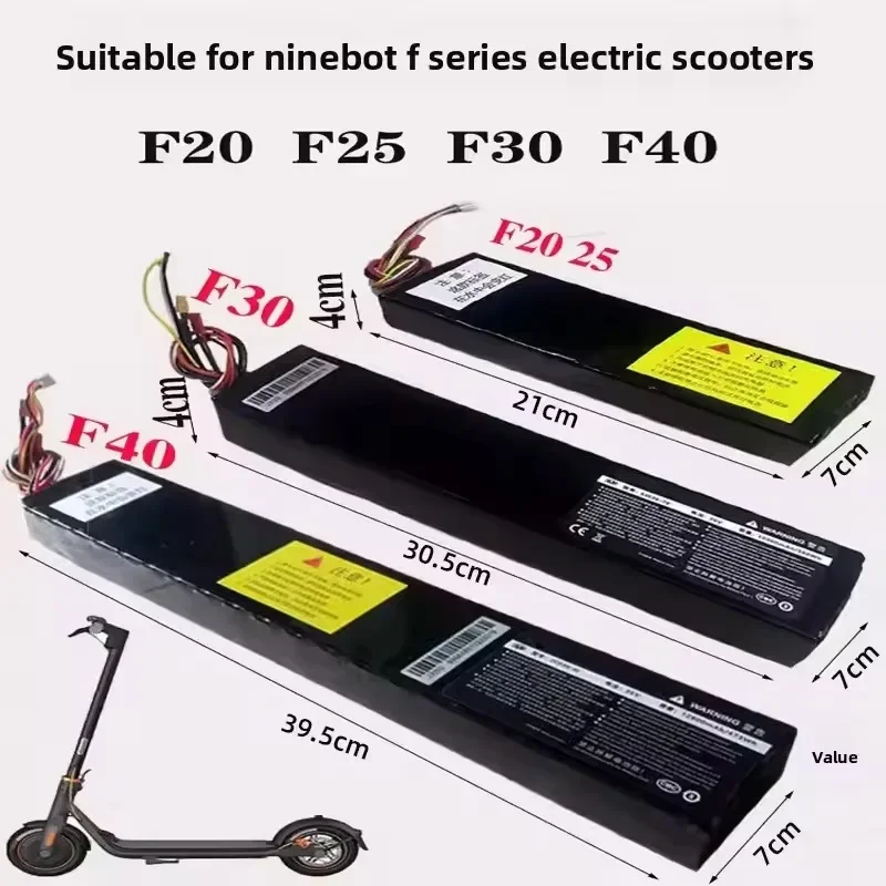 36V 5.2Ah/7.8Ah/10.4Ah Li-ion Replacement Battery for Xiaomi Ninebot F20 F25 F30 F40 Electric Scooter Battery with Communication