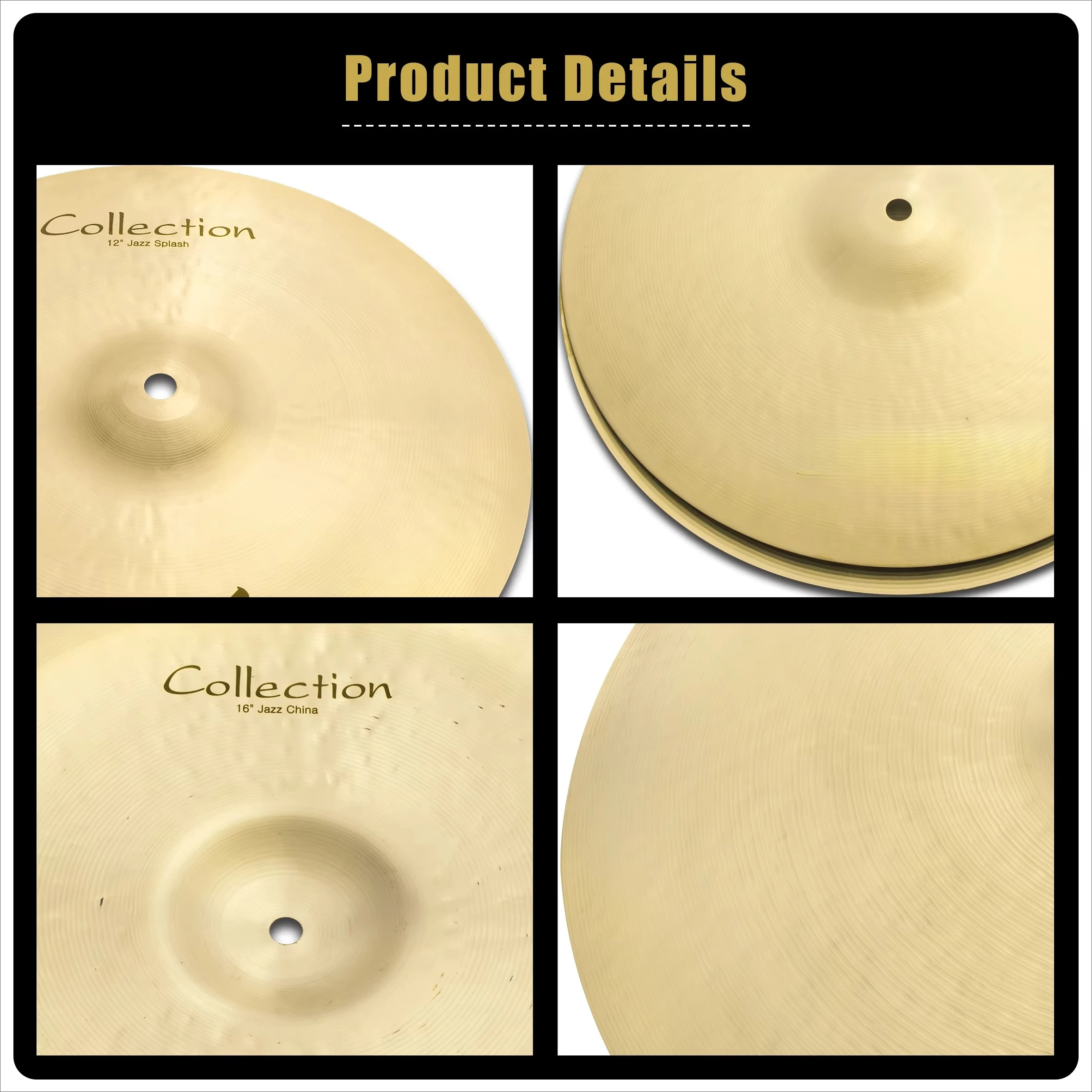 حار بيع B20 البرونزية 21 "ركوب الصنج سلسلة الجاز الصنج للطبول