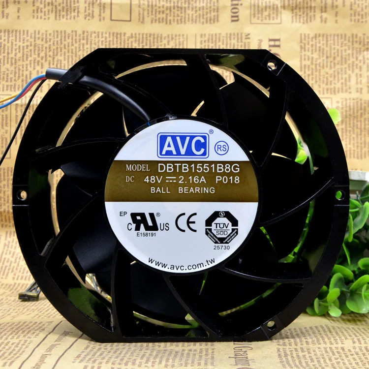 

Вентилятор охлаждения для шкафов AVC DBTB1551B8G 17CM 48V 2.16A 17251 с максимальным воздушным потоком