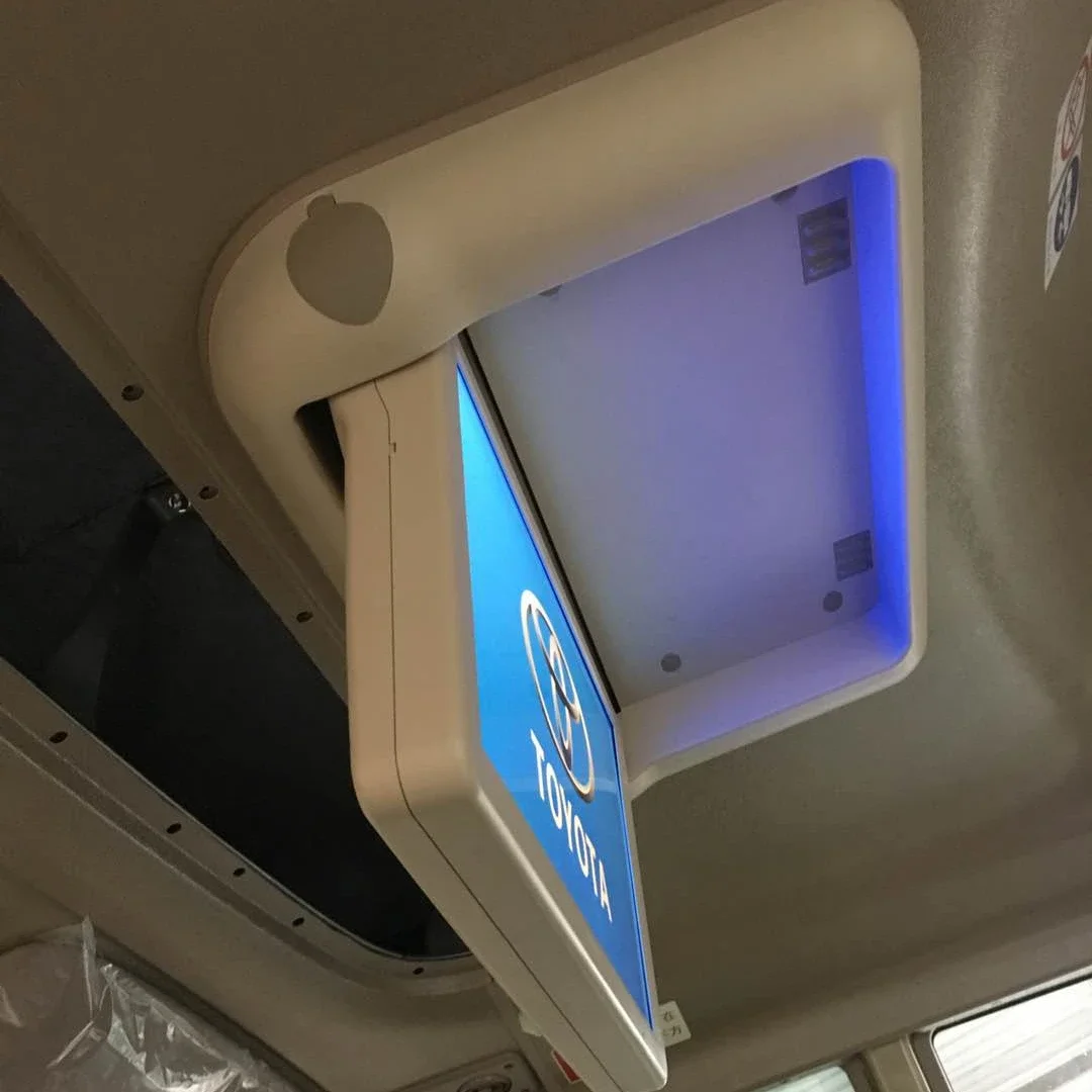 

TFT LCD Flip Down Roof Mount Car TV ceiling monitors /Bus Monitor /vehicle monitor advertising display