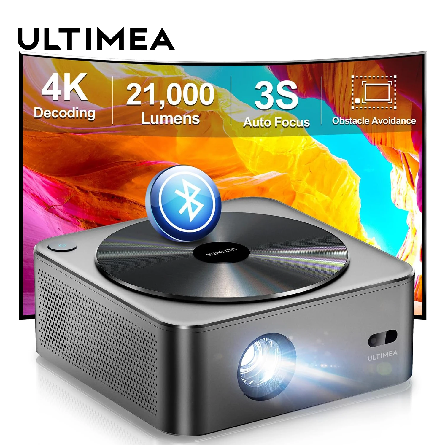 

ULTIMEA Full HD Projector 1080P 4K Video Home Theater Projectors AutoFocus&6D Keystone Correction Smart 5G WiFi Bluetooth Beamer