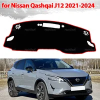 Cubierta protectora para salpicadero de Nissan Qashqai J12 2021 2022 2023 2024, parasol para salpicadero de coche, alfombra Anto-UV