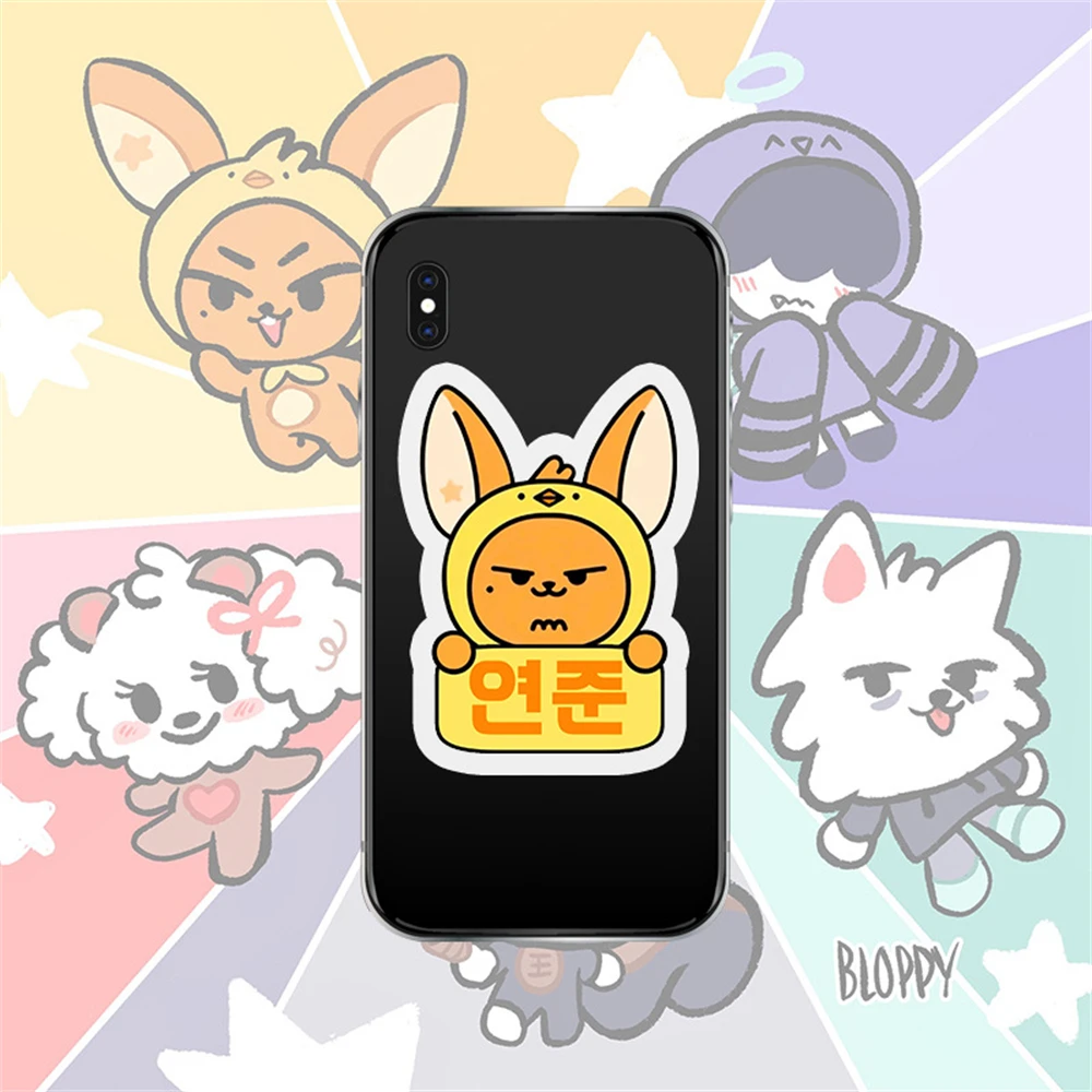 KPOP PPULBATU Cartoon Phone Holder SOOBIN YEONJUN BEOMGYU TAEHYUN HUENINGKAI Cute Animal Acrylic Desktop Phone Stand Fans Gift