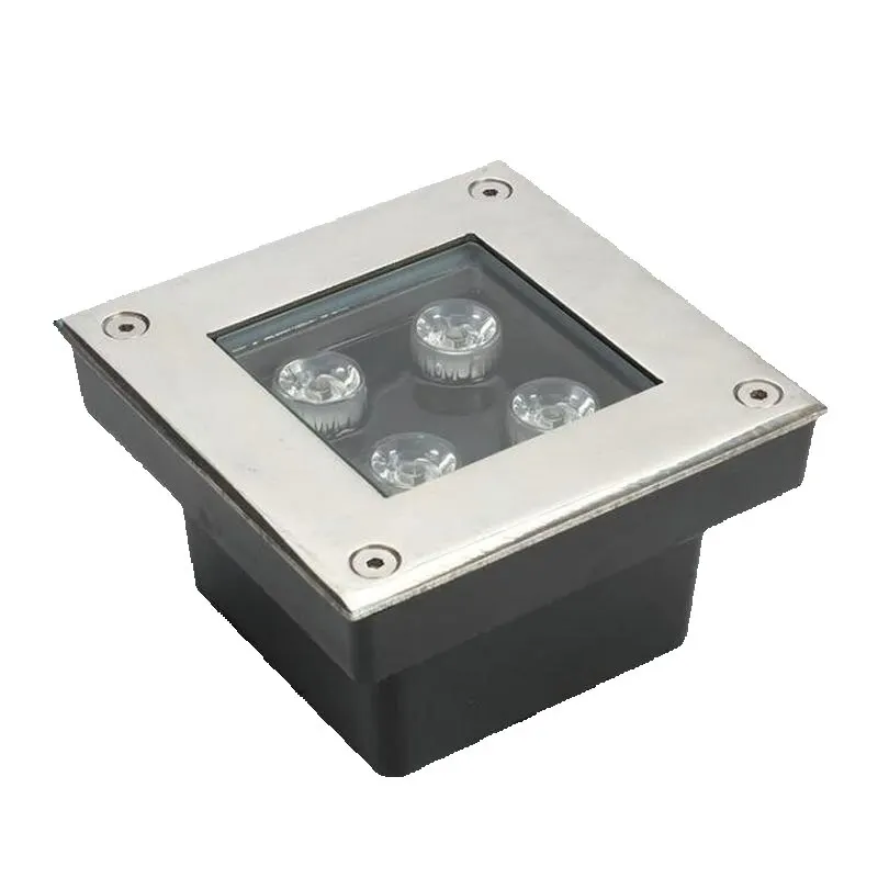 Imagem -02 - Luzes Subterrâneas Led Quadradas Luz Exterior Ip68 4w